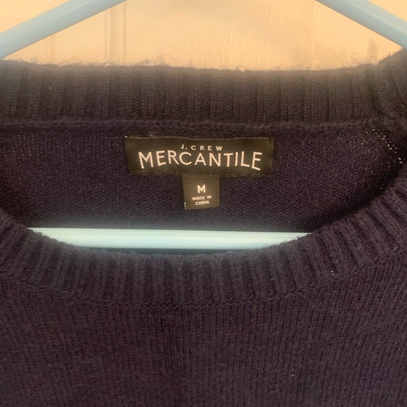 Bundle J Crew Men's Tan Sweater and Navy Sweater - Picture 9 of 10
